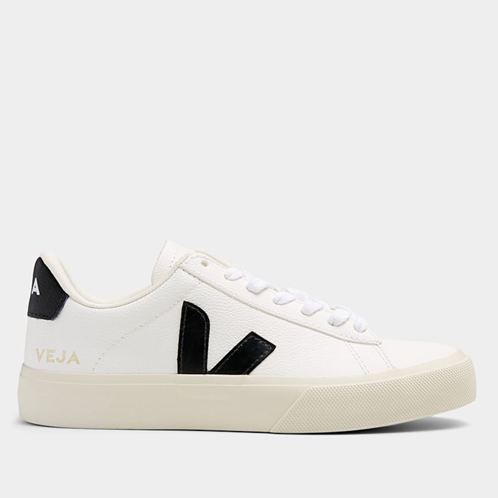 Veja Campo Cream and Navy - leather